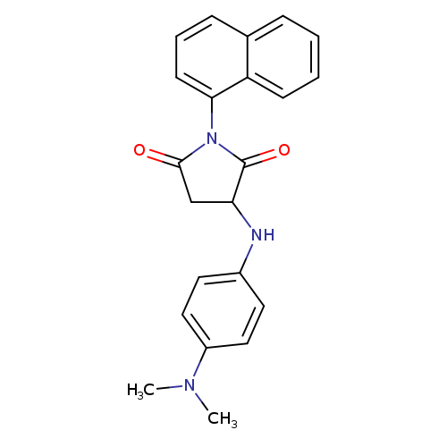 3-{[4-(dimethylamino)phenyl]amino}-1-(naphthalen-1-yl)pyrrolidine-2,5-dione