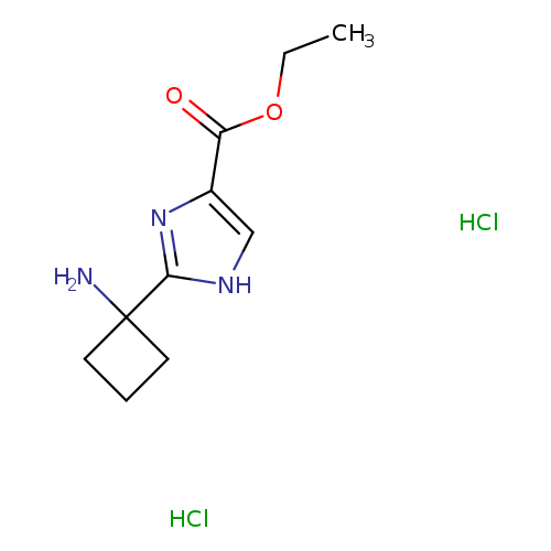 ethyl 2-(1-aminocyclobutyl)-1H-imidazole-4-carboxylate dihydrochloride
