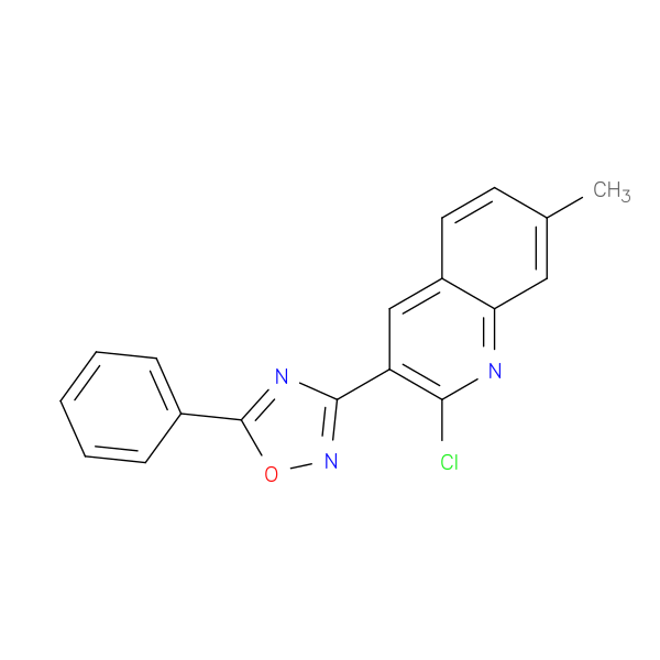 2-Chloro-7-methyl-3-(5-phenyl-1,2,4-oxadiazol-3-yl)quinoline