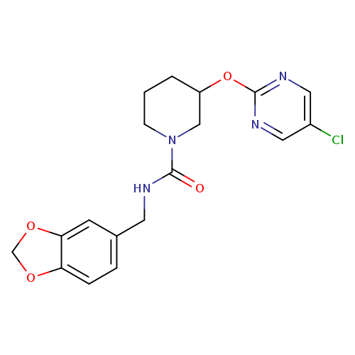 N-[(2H-1,3-benzodioxol-5-yl)methyl]-3-[(5-chloropyrimidin-2-yl)oxy]piperidine-1-carboxamide