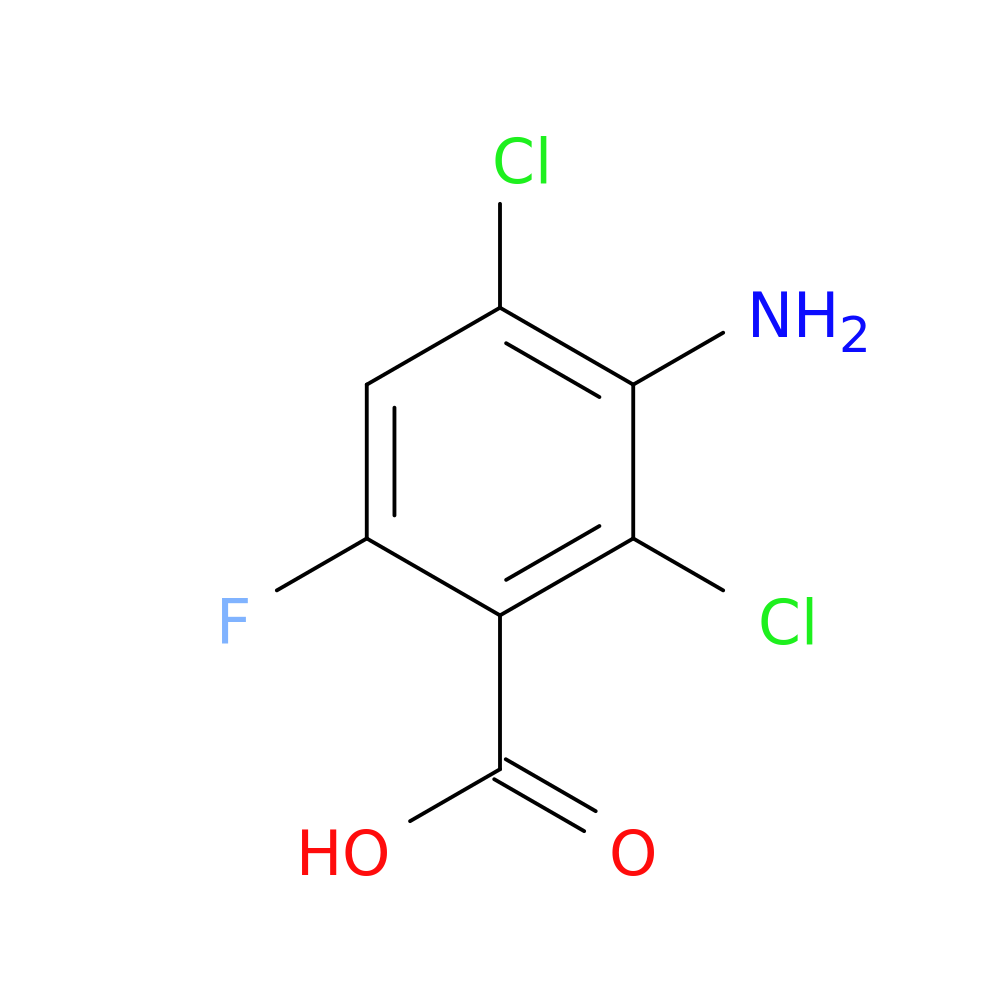 3-Amino-2,4-dichloro-6-fluorobenzoic acid