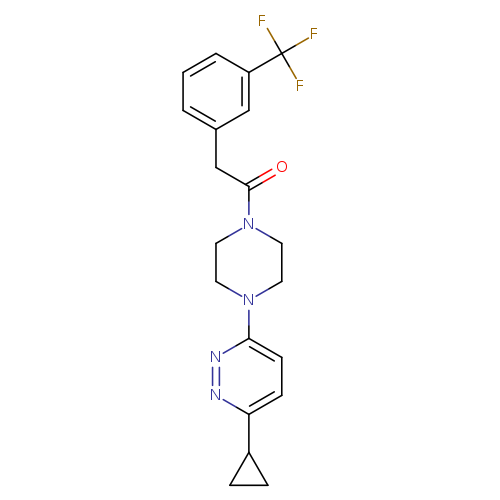 1-[4-(6-cyclopropylpyridazin-3-yl)piperazin-1-yl]-2-[3-(trifluoromethyl)phenyl]ethan-1-one