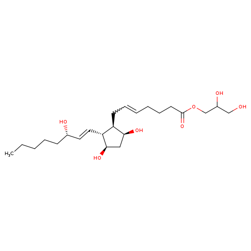 9ALPHA-11ALPHA, 15S-TRIHYDROXY-PROSTA-5Z, 13E-DIEN-1-OIC ACID, 1-GLYCERYL ESTER
