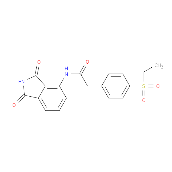N-(1,3-dioxo-2,3-dihydro-1H-isoindol-4-yl)-2-[4-(ethanesulfonyl)phenyl]acetamide