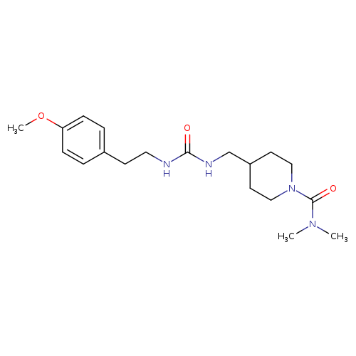 4-[({[2-(4-methoxyphenyl)ethyl]carbamoyl}amino)methyl]-N,N-dimethylpiperidine-1-carboxamide