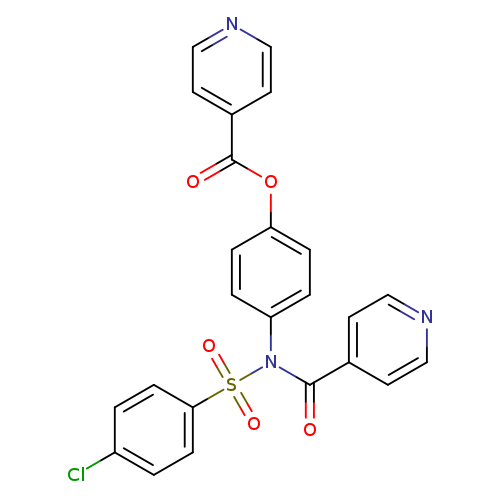 4-[N-(4-chlorobenzenesulfonyl)pyridine-4-amido]phenyl pyridine-4-carboxylate