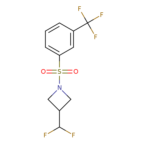 3-(difluoromethyl)-1-[3-(trifluoromethyl)benzenesulfonyl]azetidine
