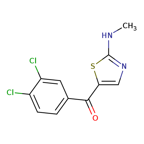 5-(3,4-dichlorobenzoyl)-N-methyl-1,3-thiazol-2-amine