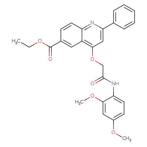 ethyl 4-{[(2,4-dimethoxyphenyl)carbamoyl]methoxy}-2-phenylquinoline-6-carboxylate