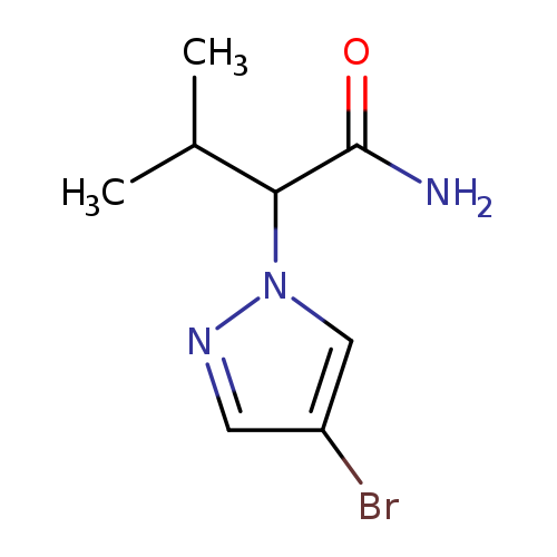 2-(4-bromo-1H-pyrazol-1-yl)-3-methylbutanamide