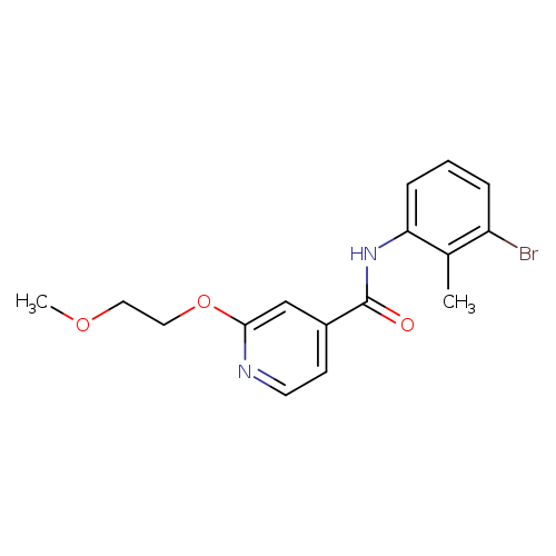 N-(3-bromo-2-methylphenyl)-2-(2-methoxyethoxy)pyridine-4-carboxamide