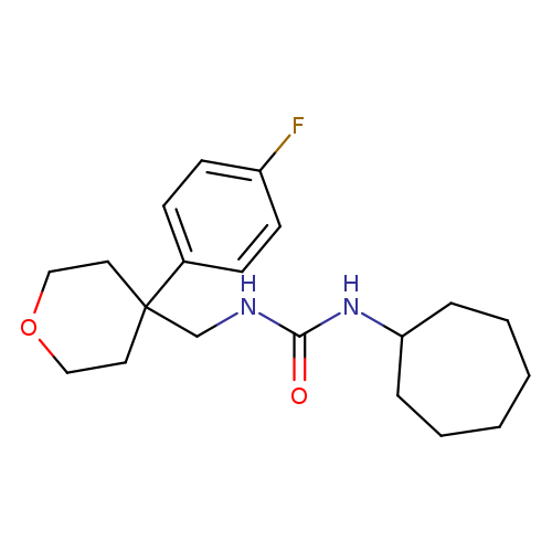 1-cycloheptyl-3-{[4-(4-fluorophenyl)oxan-4-yl]methyl}urea
