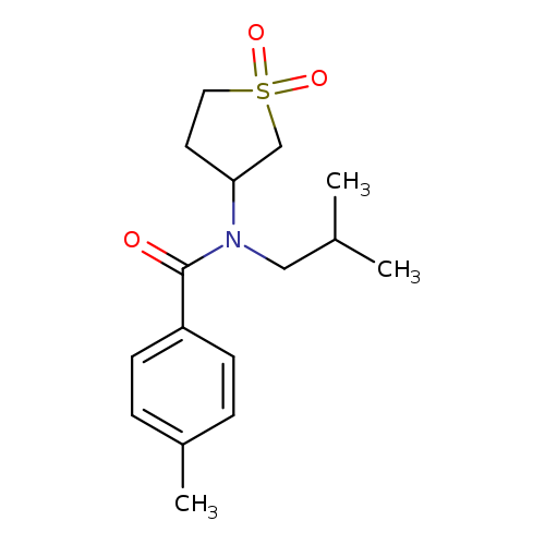 N-(1,1-dioxo-1lambda6-thiolan-3-yl)-4-methyl-N-(2-methylpropyl)benzamide