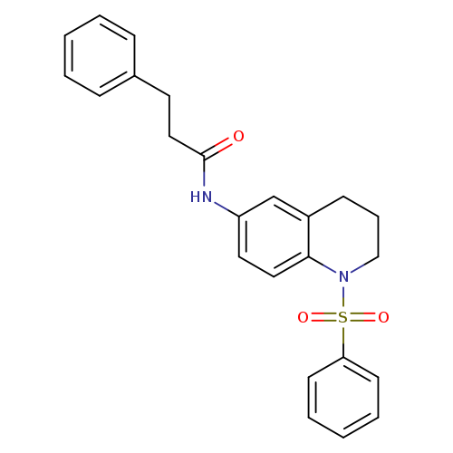 N-[1-(benzenesulfonyl)-1,2,3,4-tetrahydroquinolin-6-yl]-3-phenylpropanamide