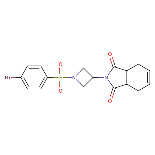 2-[1-(4-bromobenzenesulfonyl)azetidin-3-yl]-2,3,3a,4,7,7a-hexahydro-1H-isoindole-1,3-dione