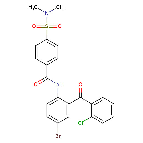 N-[4-bromo-2-(2-chlorobenzoyl)phenyl]-4-(dimethylsulfamoyl)benzamide