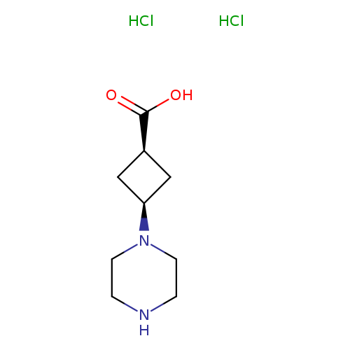 (1s,3s)-3-(piperazin-1-yl)cyclobutane-1-carboxylicaciddihydrochloride,cis