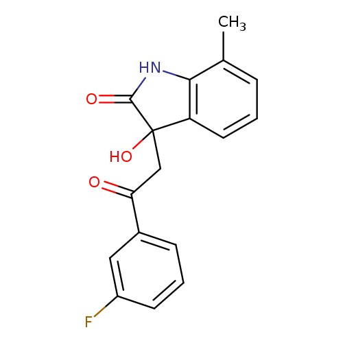 3-[2-(3-fluorophenyl)-2-oxoethyl]-3-hydroxy-7-methyl-2,3-dihydro-1H-indol-2-one