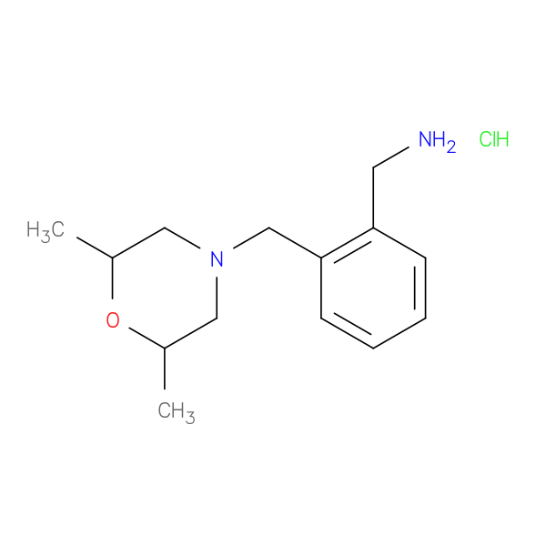 {2-[(2,6-dimethylmorpholin-4-yl)methyl]phenyl}methanamine hydrochloride