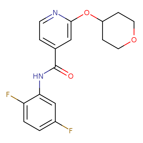 N-(2,5-difluorophenyl)-2-(oxan-4-yloxy)pyridine-4-carboxamide