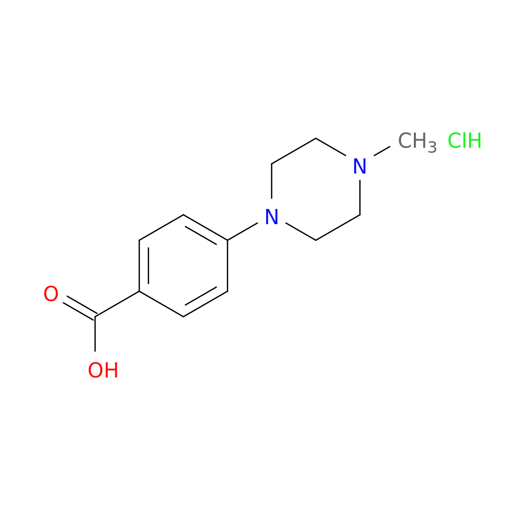 4-(4-Methylpiperazin-1-yl)benzoic acid, HCl