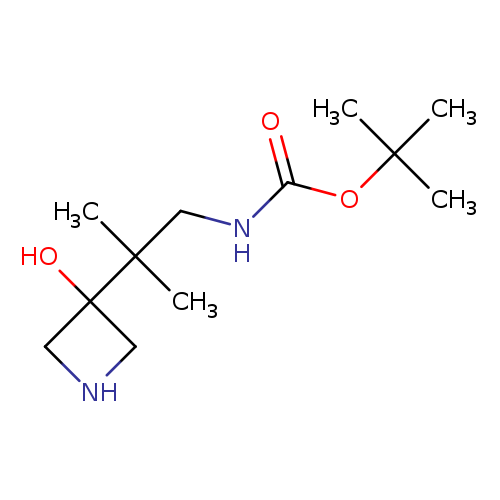 tert-butyl N-[2-(3-hydroxyazetidin-3-yl)-2-methylpropyl]carbamate