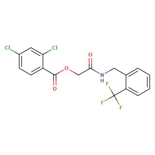 ({[2-(trifluoromethyl)phenyl]methyl}carbamoyl)methyl 2,4-dichlorobenzoate