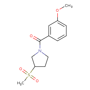 3-methanesulfonyl-1-(3-methoxybenzoyl)pyrrolidine