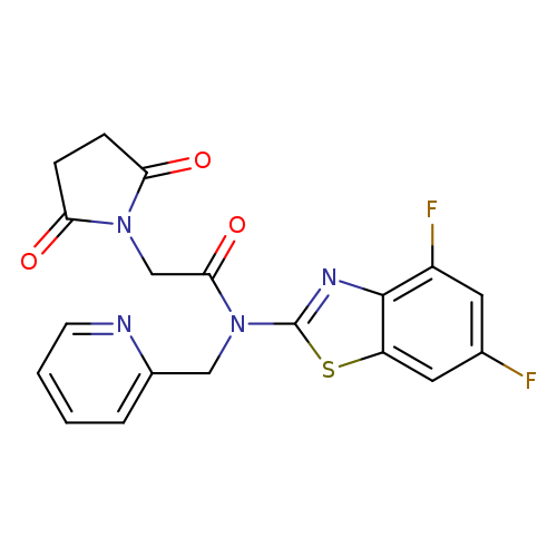 N-(4,6-difluoro-1,3-benzothiazol-2-yl)-2-(2,5-dioxopyrrolidin-1-yl)-N-[(pyridin-2-yl)methyl]acetamide