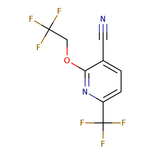 2-(2,2,2-trifluoroethoxy)-6-(trifluoromethyl)pyridine-3-carbonitrile