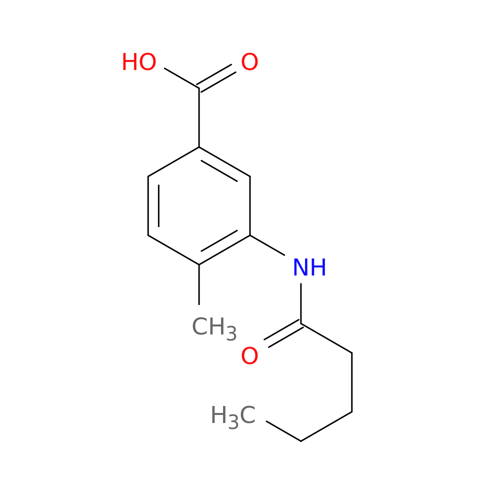4-Methyl-3-(pentanoylamino)benzoic acid