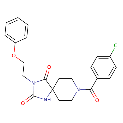 8-(4-chlorobenzoyl)-3-(2-phenoxyethyl)-1,3,8-triazaspiro[4.5]decane-2,4-dione