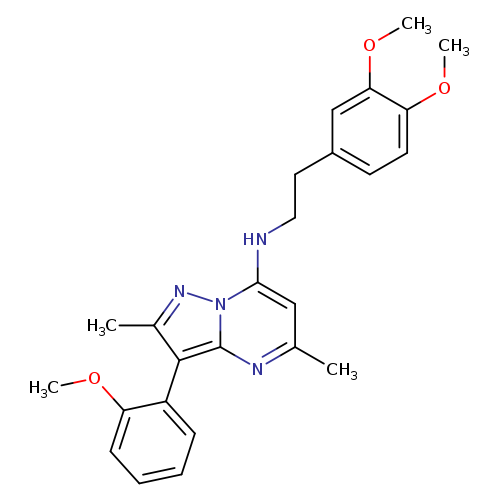 N-[2-(3,4-dimethoxyphenyl)ethyl]-3-(2-methoxyphenyl)-2,5-dimethylpyrazolo[1,5-a]pyrimidin-7-amine
