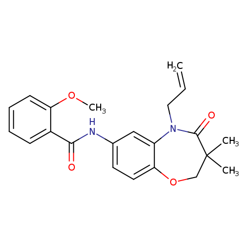 N-[3,3-dimethyl-4-oxo-5-(prop-2-en-1-yl)-2,3,4,5-tetrahydro-1,5-benzoxazepin-7-yl]-2-methoxybenzamide