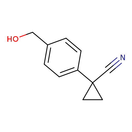 1-[4-(hydroxymethyl)phenyl]cyclopropane-1-carbonitrile