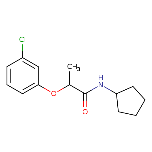2-(3-chlorophenoxy)-N-cyclopentylpropanamide