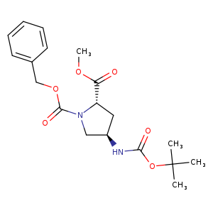 (2S,4R)-1-Benzyl 2-methyl 4-(tert-butoxycarbonylamino)pyrrolidine-1,2-dicarboxylate