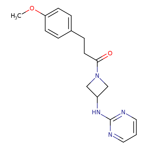 3-(4-methoxyphenyl)-1-{3-[(pyrimidin-2-yl)amino]azetidin-1-yl}propan-1-one