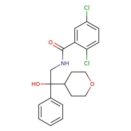 2,5-dichloro-N-[2-hydroxy-2-(oxan-4-yl)-2-phenylethyl]benzamide