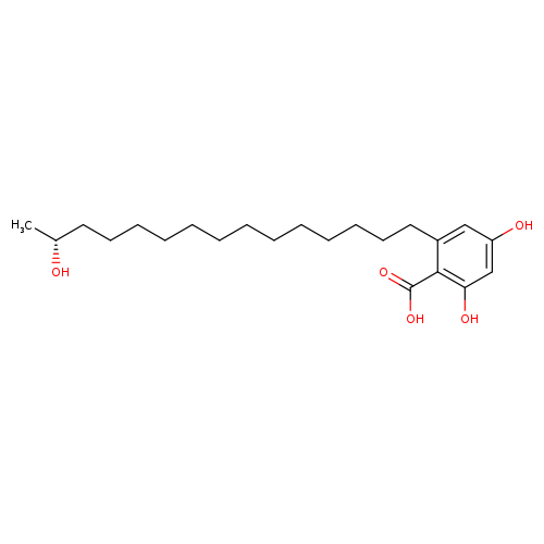 2,4-dihydroxy-6-[(14R)-14-hydroxypentadecyl]-benzoicacid