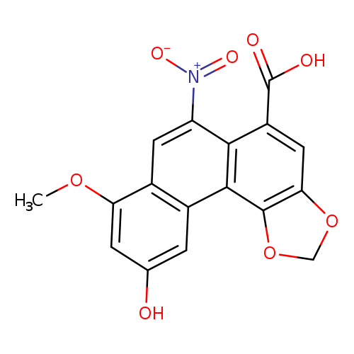10-Hydroxy-8-methoxy-6-nitrophenanthro[3,4-d][1,3]dioxole-5-carboxylic acid