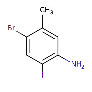 Benzenamine， 4-bromo-2-iodo-5-methyl-