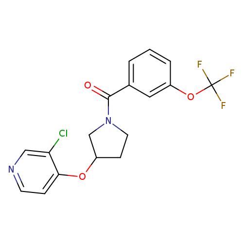 3-chloro-4-({1-[3-(trifluoromethoxy)benzoyl]pyrrolidin-3-yl}oxy)pyridine