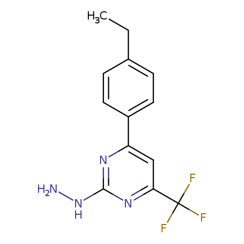 4-(4-Ethylphenyl)-2-hydrazino-6-(trifluoromethyl)pyrimidine