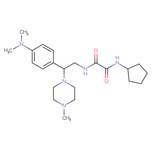 N-cyclopentyl-N'-{2-[4-(dimethylamino)phenyl]-2-(4-methylpiperazin-1-yl)ethyl}ethanediamide