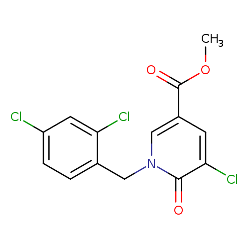methyl 5-chloro-1-[(2,4-dichlorophenyl)methyl]-6-oxo-1,6-dihydropyridine-3-carboxylate