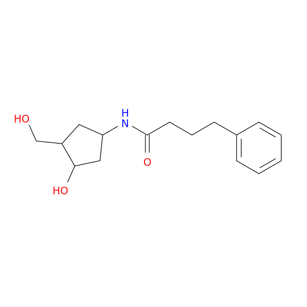 N-[3-hydroxy-4-(hydroxymethyl)cyclopentyl]-4-phenylbutanamide