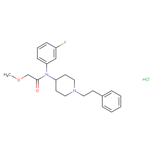 N-(3-fluorophenyl)-2-methoxy-N-(1-phenethylpiperidin-4-yl)acetamide,monohydrochloride