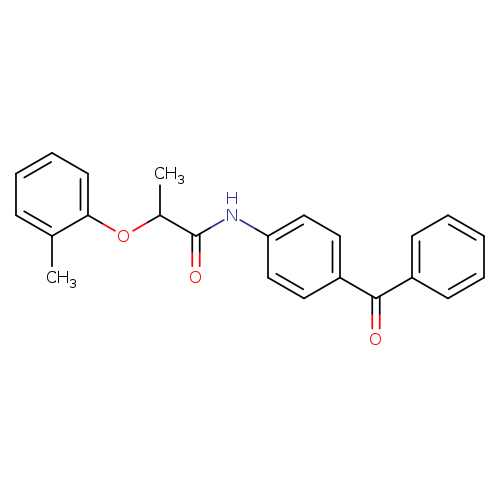 N-(4-benzoylphenyl)-2-(2-methylphenoxy)propanamide