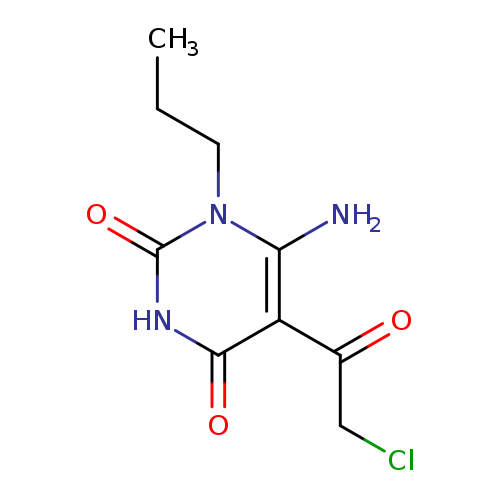 6-amino-5-(2-chloroacetyl)-1-propyl-1,2,3,4-tetrahydropyrimidine-2,4-dione